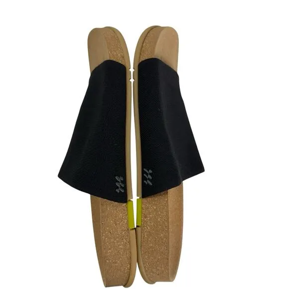 Message Black Shaw Classic Vegan Resort Beach Comfort Slides Cork Men 45 US 12
