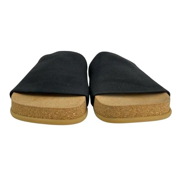 Message Black Shaw Classic Vegan Resort Beach Comfort Slides Cork Men 45 US 12