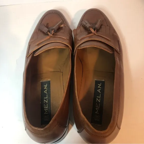 Mezlan Cuoio Leather Brown Loafers Men’s Size 9 M.