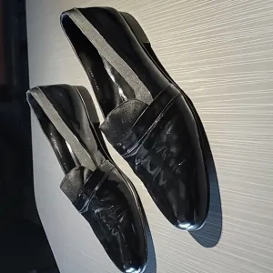 Mezlan 'Mirage'‎ Black Patent Leather Loafers Men's 14 M
