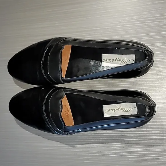 Mezlan 'Mirage'‎ Black Patent Leather Loafers Men's 14 M