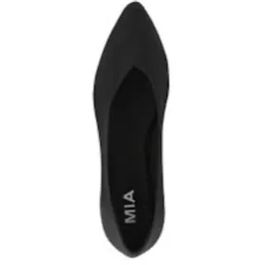 Mia womans Kerri pointed toe stretch material flats in black size 8M