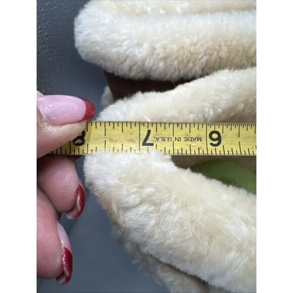 Michael Kors Boots Women 10 M Suede Leather Sheep Fur Lined Tall Winter Logo