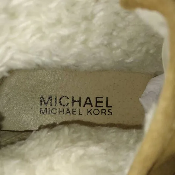Michael Kors Designer Women's Pre-owned Leather Sherpa Lined Boots - sz. 10