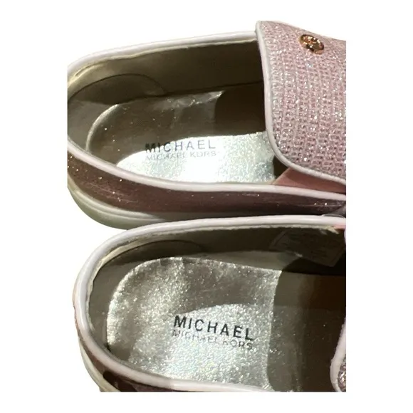 Michael Kors Girls Jem Rachel Pink Slip-On Sneakers