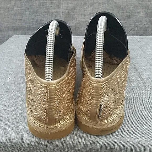 Michael Kors kendrick gold glitter espadrilles 9M