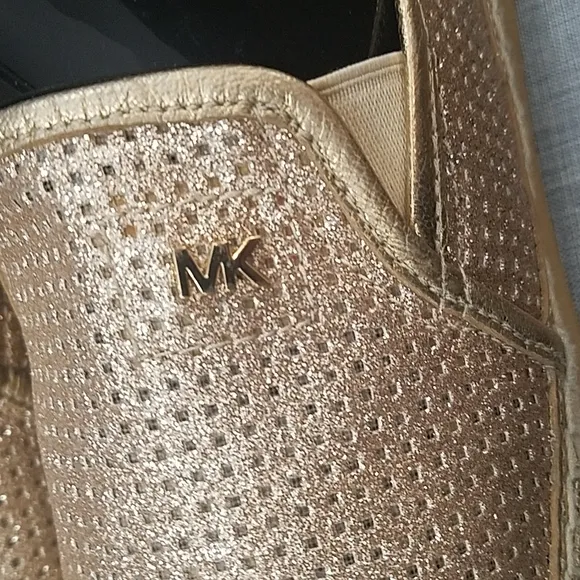 Michael Kors kendrick gold glitter espadrilles 9M