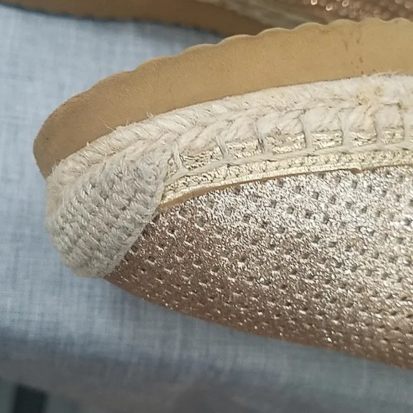 Michael Kors kendrick gold glitter espadrilles 9M