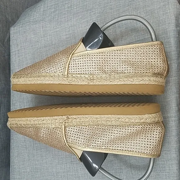 Michael Kors kendrick gold glitter espadrilles 9M