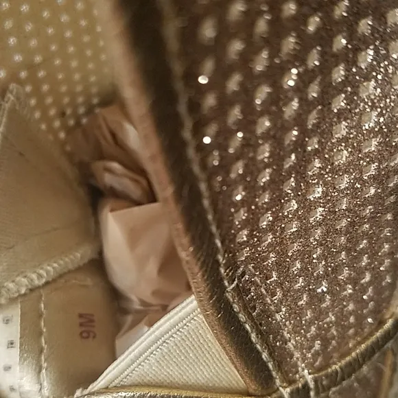 Michael Kors kendrick gold glitter espadrilles 9M
