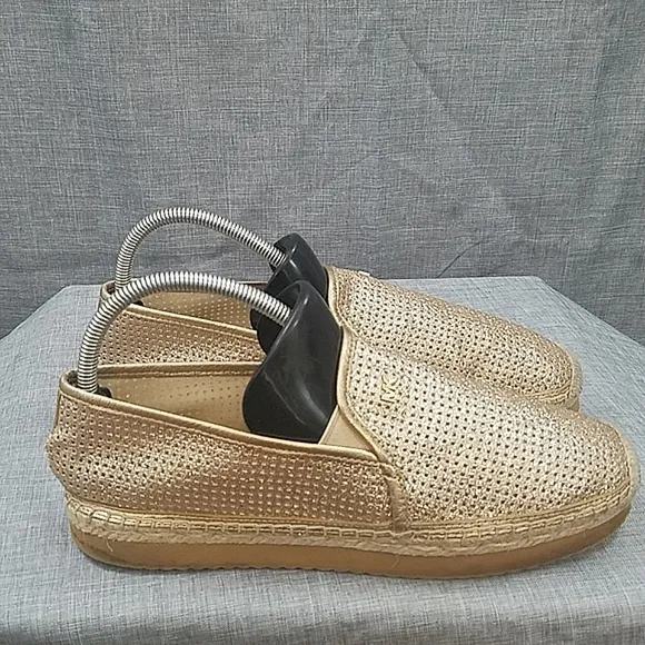 Michael Kors kendrick gold glitter espadrilles 9M