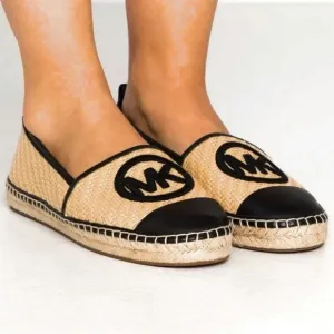 Michael Kors Leather &amp; Straw Espadrille!