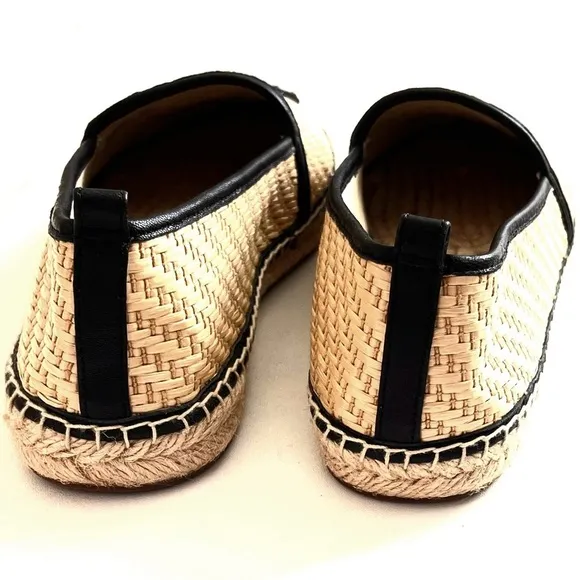 Michael Kors Leather &amp; Straw Espadrille!