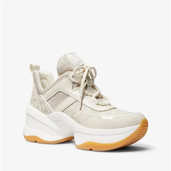 MICHAEL KORS OLYMPIA LOGO SNEAKERS