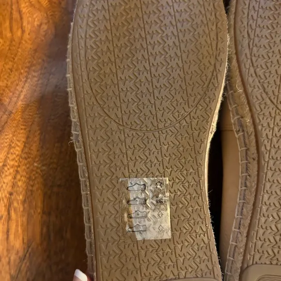Michael Kors Pink &amp; Black Leather Kendrick Toe Cap Espadrilles Slip On S…