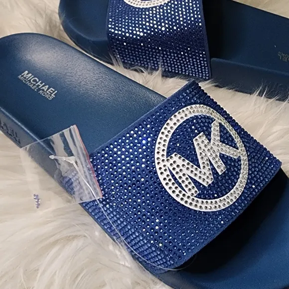 Michael Kors Rhinestone Women's Slides Brand New