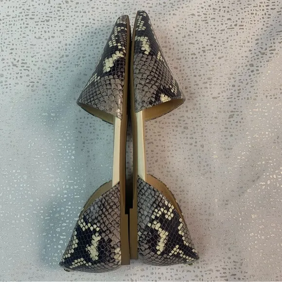 Michael Kors Snakeskin Pointed Flats Size 6