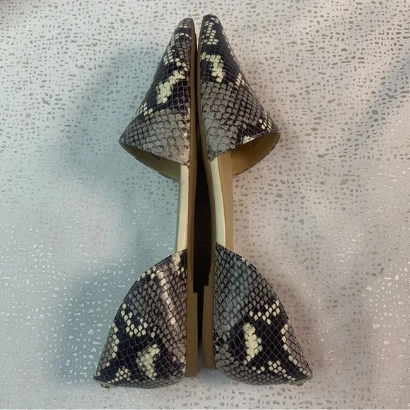Michael Kors Snakeskin Pointed Flats Size 6