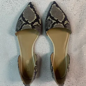 Michael Kors Snakeskin Pointed Flats Size 6