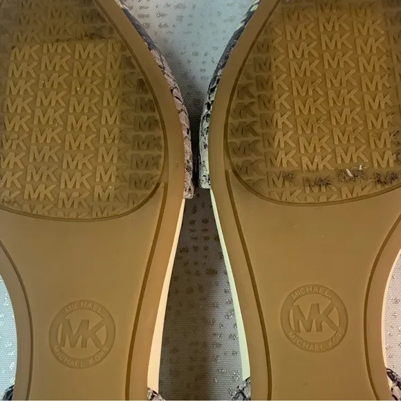 Michael Kors Snakeskin Pointed Flats Size 6