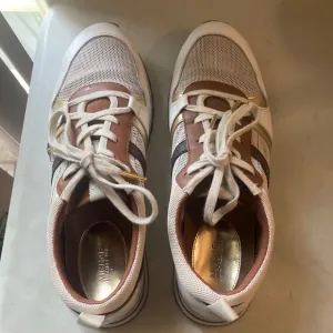 Michael Kors Vintage Brown Striped Mesh Michael Kors Sneakers Sz 9