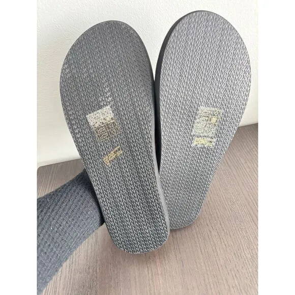 MICHAEL KORS Women’s Sz 9 M Wade Slide 45S0WDFA2B Black/Dk Grey MK New