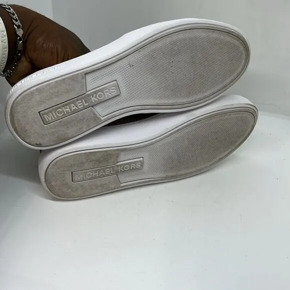 MICHAEL MICHAEL KORS KEATON GLITTER CHAIN MESH WOMENS SNEAKERS FTL-08-058
