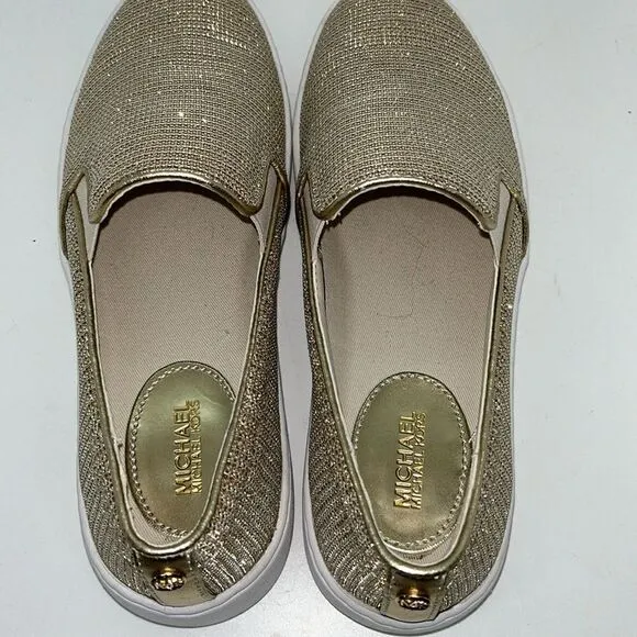 MICHAEL MICHAEL KORS KEATON GLITTER CHAIN MESH WOMENS SNEAKERS FTL-08-058