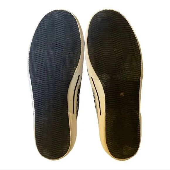 Michael Michael Kors Keaton Slip On Signature Logo Sneakers Navy Blue White 6.5