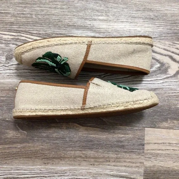 MICHAEL Michael Kors Monstera Leaf Flat Espadrille 7.5 NIB