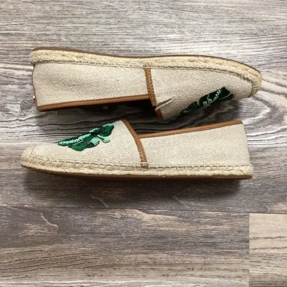 MICHAEL Michael Kors Monstera Leaf Flat Espadrille 7.5 NIB
