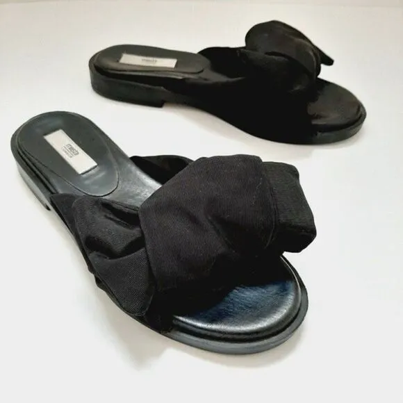 MIISTA London Valerie Sandal Bow Black Sz 36 / US 5.5
