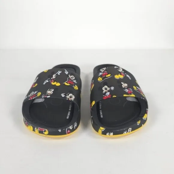 MINI MELISSA Unisex Black Beach Slide III Mickey &amp; Fiends Sandals Size 2 KIDS