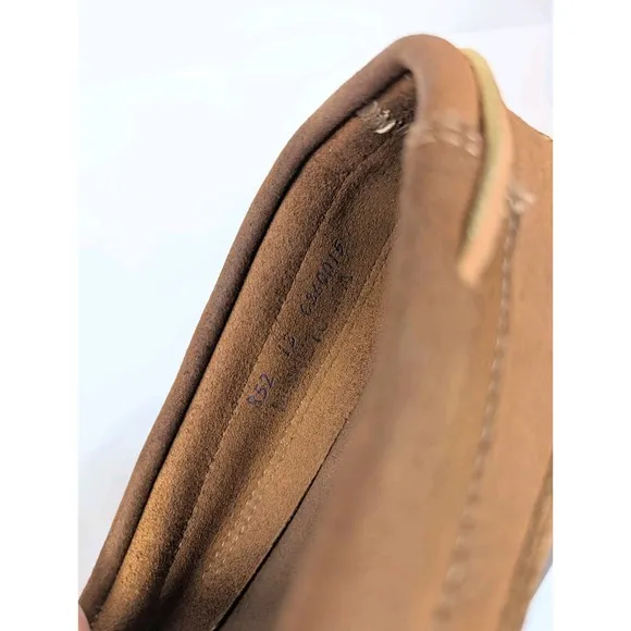Minnetonka Moccasin Suede Leather Camp Moc Dusty Brown Loafers Men's Size 13