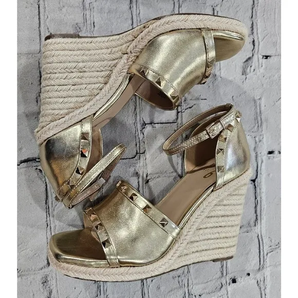 Mix No. 6 Dreamm Gold Espadrilles WOMENS SIZE 7