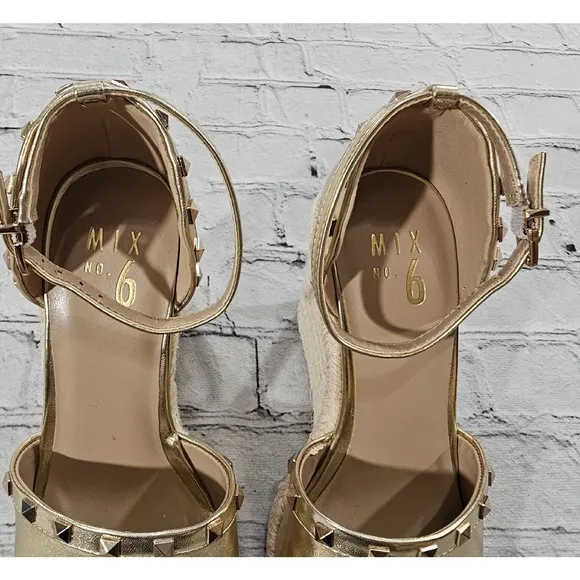 Mix No. 6 Dreamm Gold Espadrilles WOMENS SIZE 7