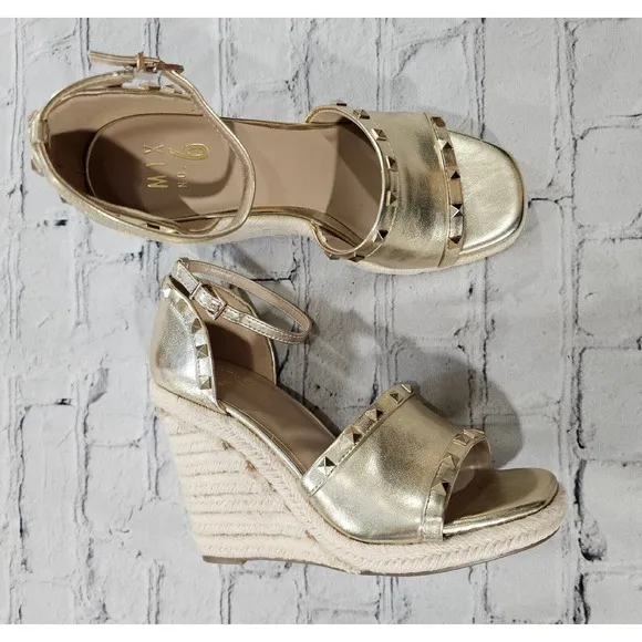 Mix No. 6 Dreamm Gold Espadrilles WOMENS SIZE 7