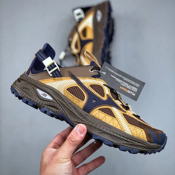 Mizuno Brown Mesh Sneakers