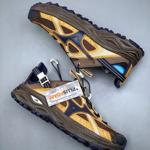 Mizuno Brown Mesh Sneakers