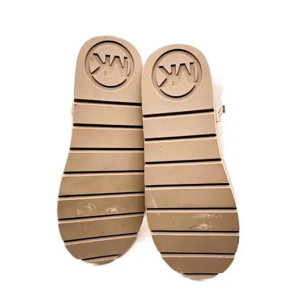 MK “Grace Studded” Tan Girls Fur Boots - NWOB