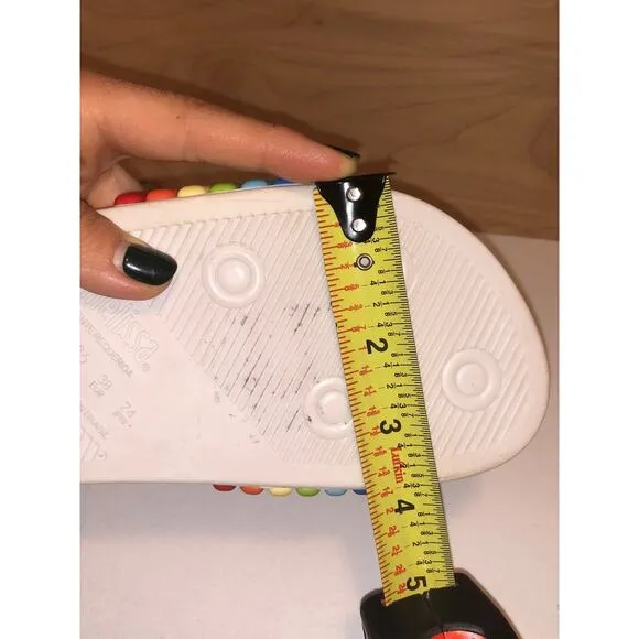 MLSA Melissa Rainbow Beach Slides NEW! Size 7, 38 EUR S102