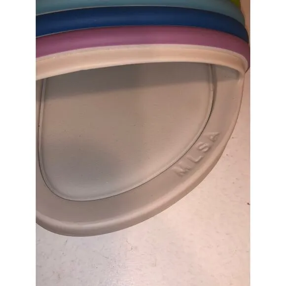 MLSA Melissa Rainbow Striped Beach Slides NEW! US 8, EUR 39