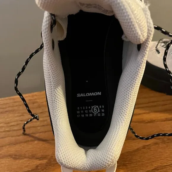 MM6 Maison Margiela x Salomon Men's Mesh Sneakers Vanilla Ice Size 12.5