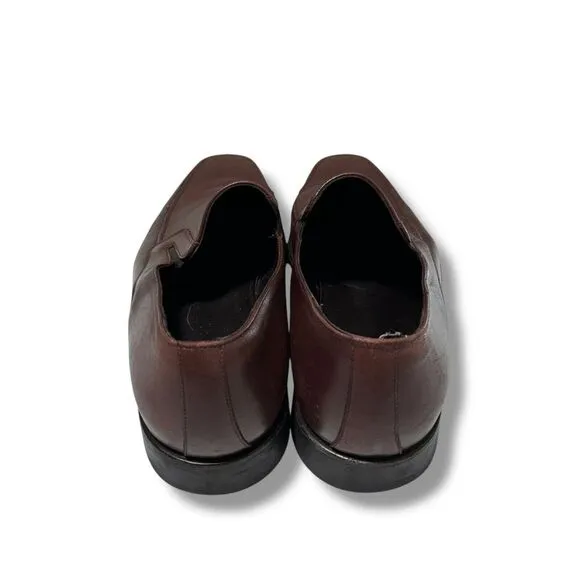 Monte Rosso Men's Luca Loafers Dress Shoes Brown Leather Slip On‎ Size 11 M