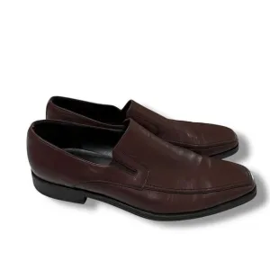 Monte Rosso Men's Luca Loafers Dress Shoes Brown Leather Slip On‎ Size 11 M