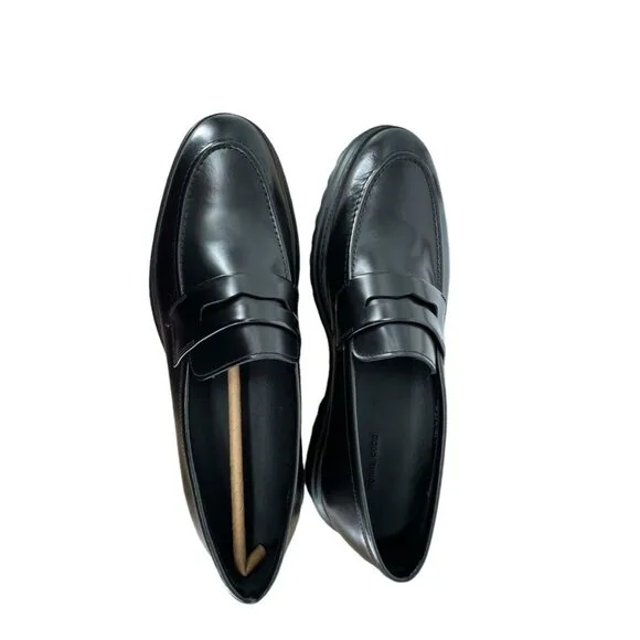 Moral Code Men’s Leather Jaxon Casual Loafers- Black- Size 11  NIB