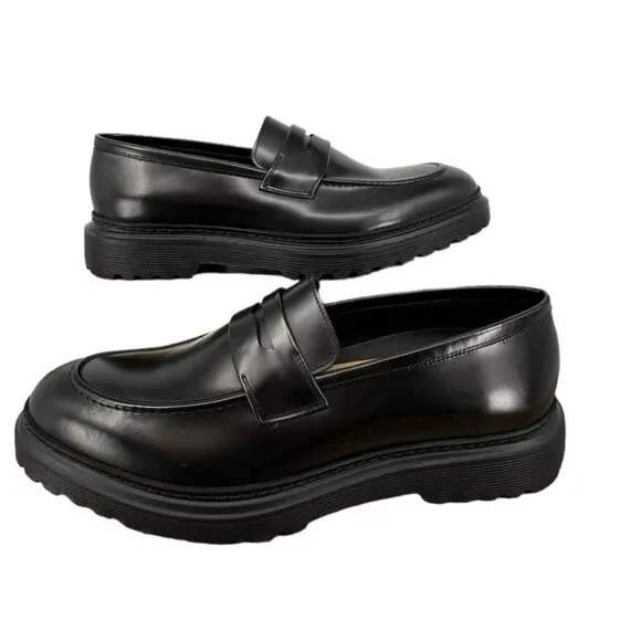 Moral Code Men’s Leather Jaxon Casual Loafers- Black- Size 11  NIB