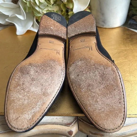 Moreschi Loafers in Black Suede and Pebbled Leather