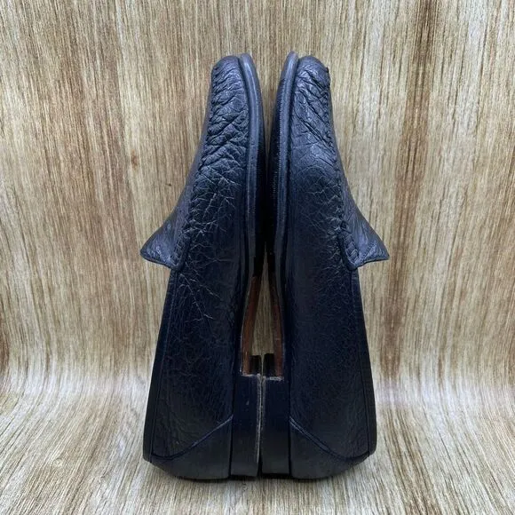 Moreschi Penny Loafers Men's Size 11.5 D Black Leather‎ Slip On Casual Shoes