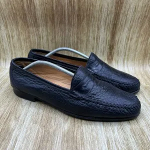 Moreschi Penny Loafers Men's Size 11.5 D Black Leather‎ Slip On Casual Shoes